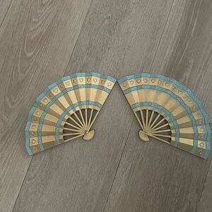 Pair of Vintage Home Interior Wall Fan Décor
